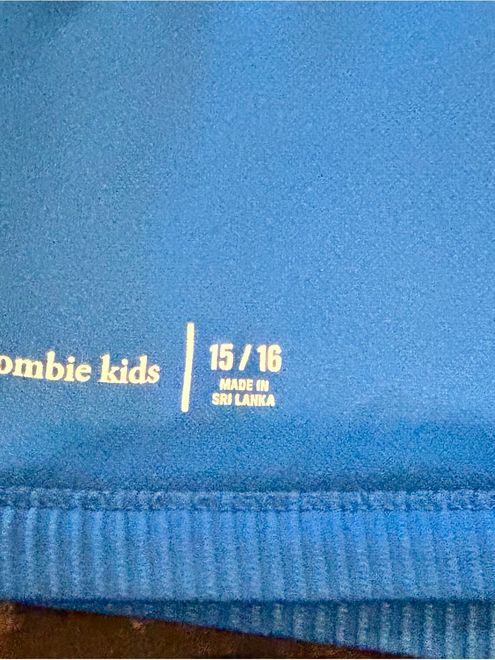 abercrombie kids black youth top with printed logo